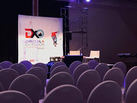 logo DxO Digital x outdoor pour OSV outdoor sports valley