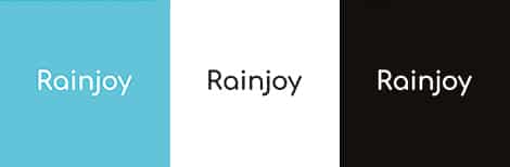 logo rainjoy déclinaisons couleur