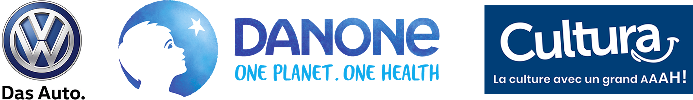 signature de marque volkswagen danone et cultura