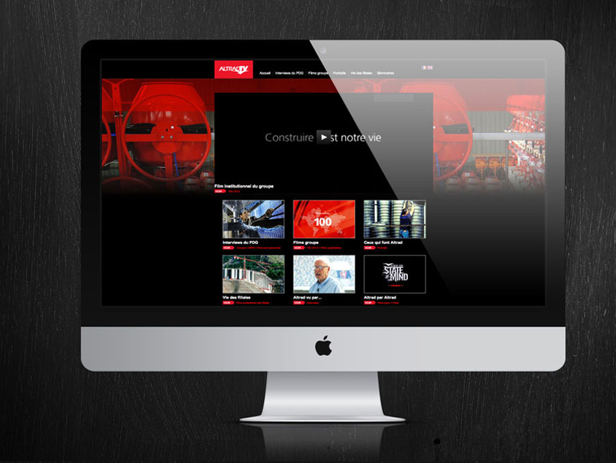 webdesign du site altradtv