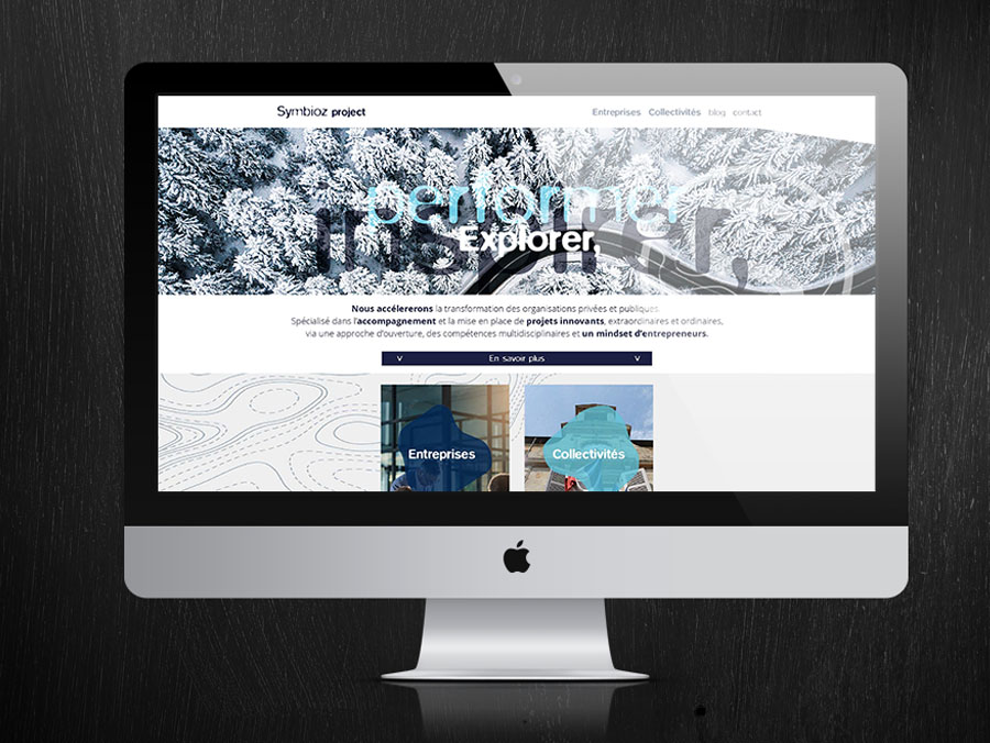 webdesign du site symbioz project