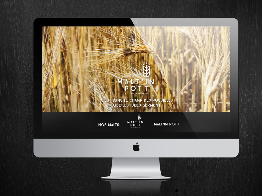 webdesign du site malt'in pott