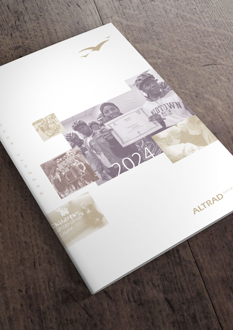 couverture du rapport annuel altrad solidarité 2024