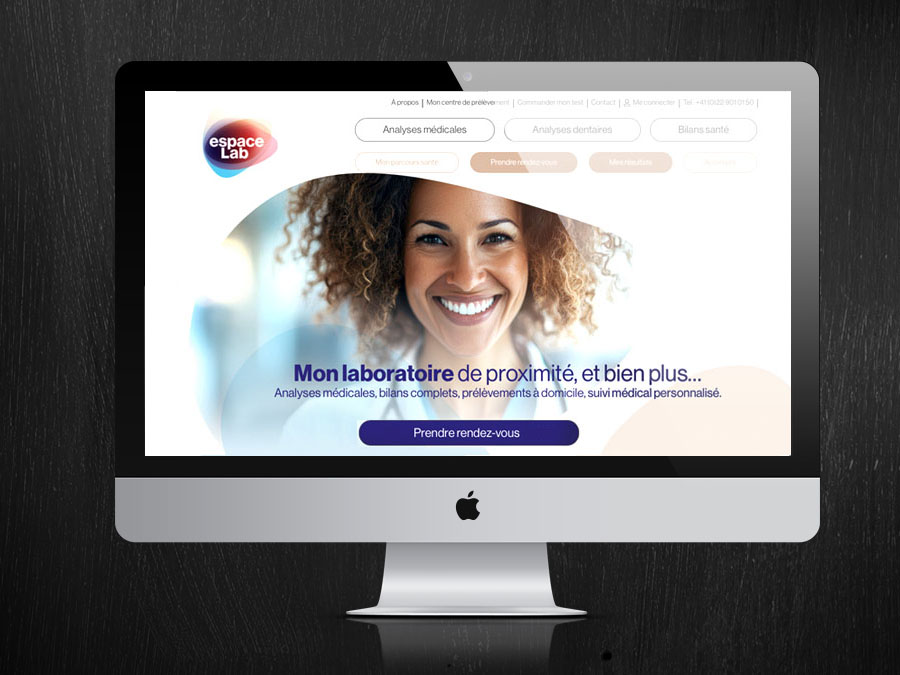 webdesign du site Espace Lab